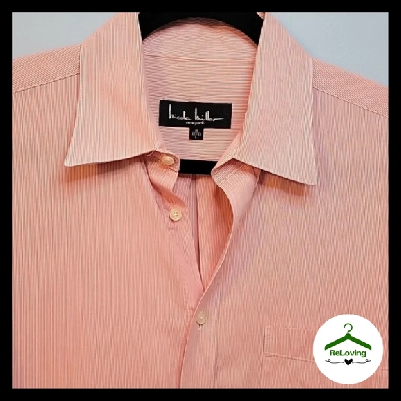 Nicole Miller Other - Nicole Miller pink dress shirt size 16/L 32/33
